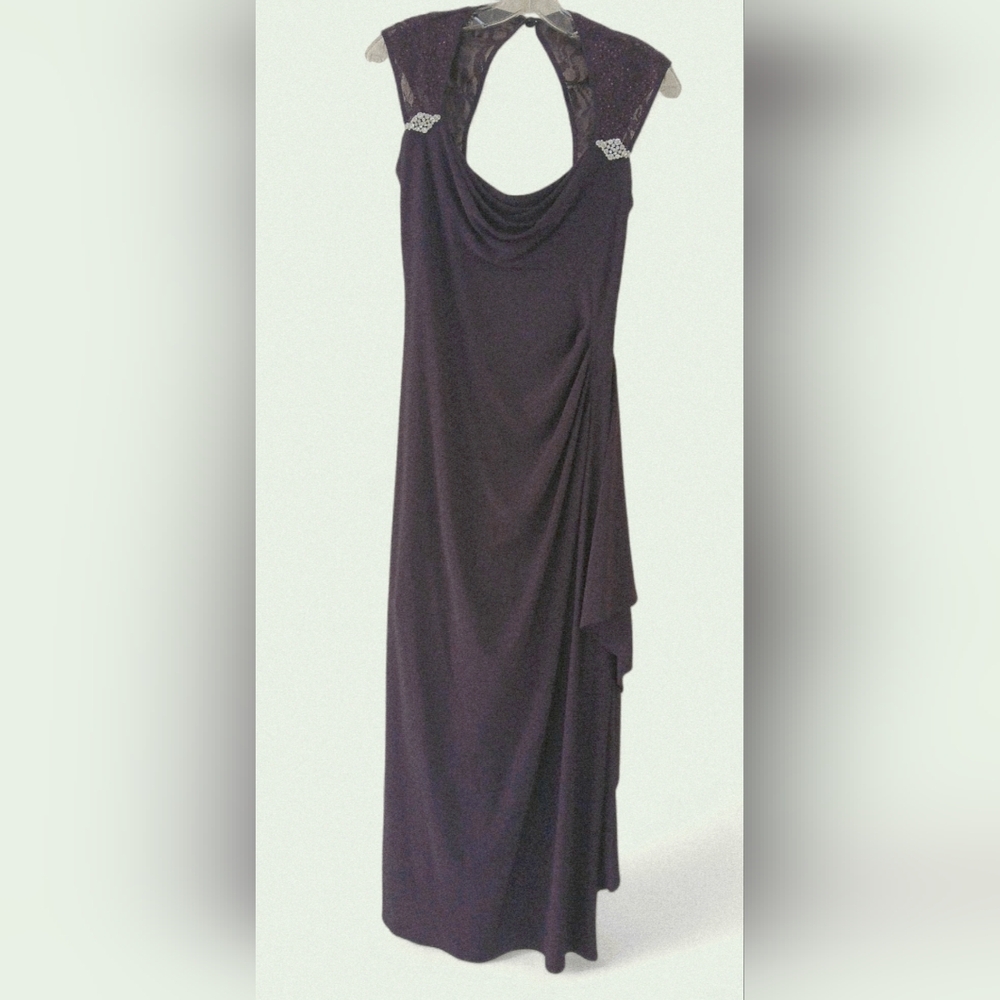 R&M Richards Purple Evening Gown